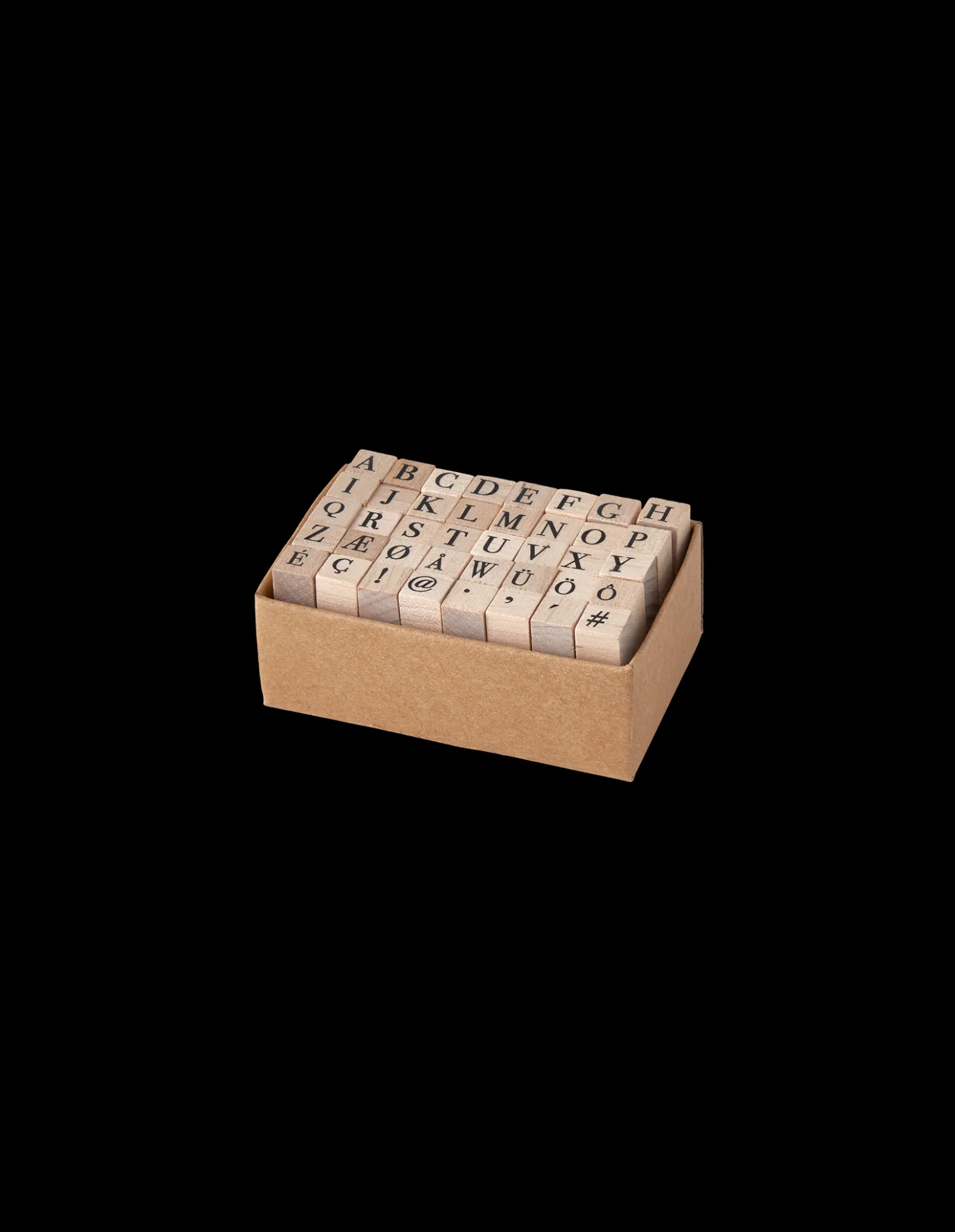 Hot Søstrene Grene Schweiz Alphabet-Stempel Aus Holz Nature