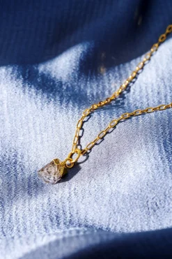 New Søstrene Grene Schweiz April Geburtsstein-Anhänger Gold