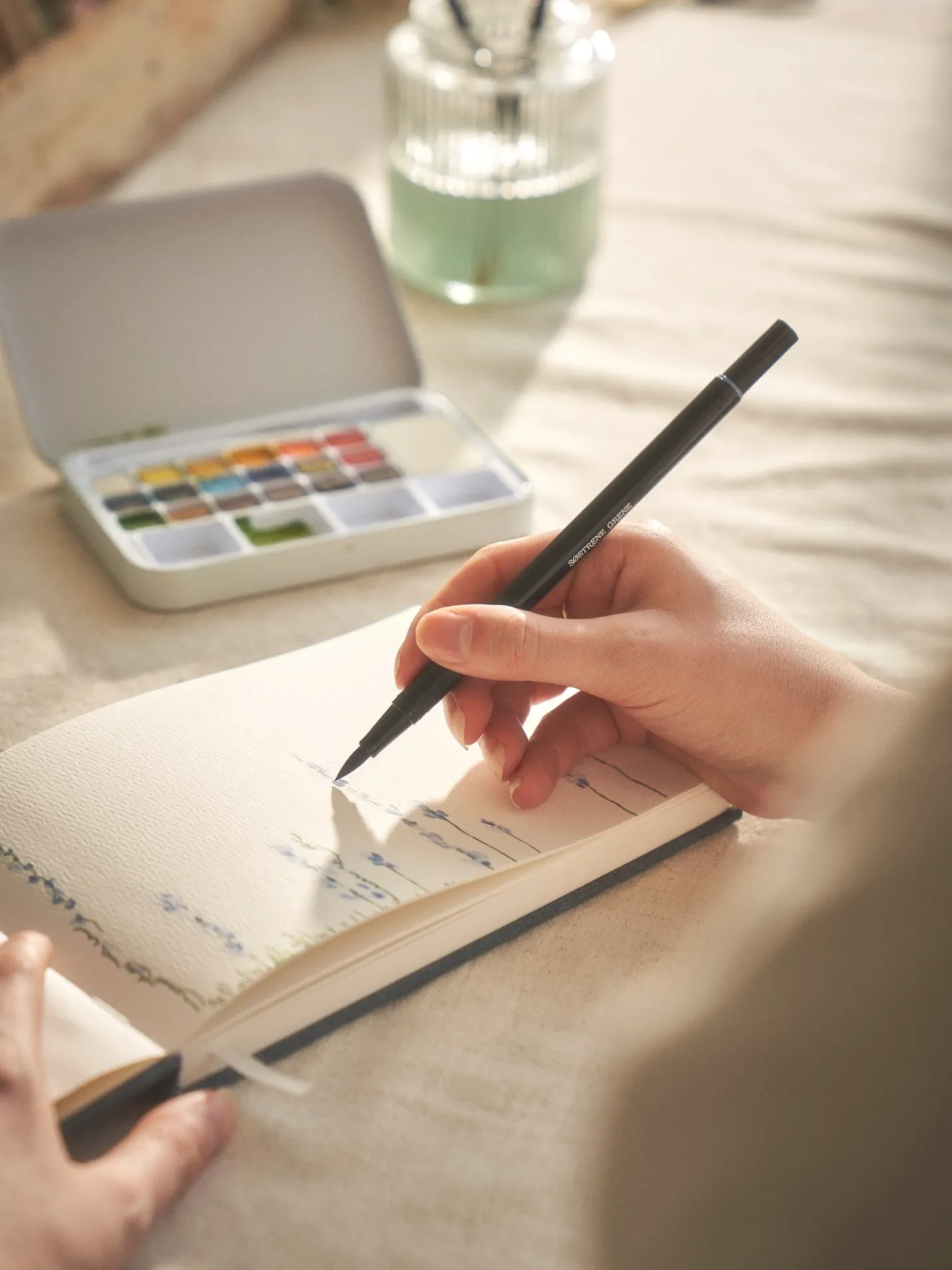 Online Søstrene Grene Schweiz Aquarellfarben-Set Multi