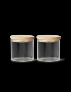 Outlet Søstrene Grene Schweiz Aufbewahrungsgläser Mit Deckel 2er-Pack Clear