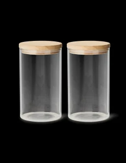 New Søstrene Grene Schweiz Aufbewahrungsgläser Mit Deckel 2er-Pack Clear