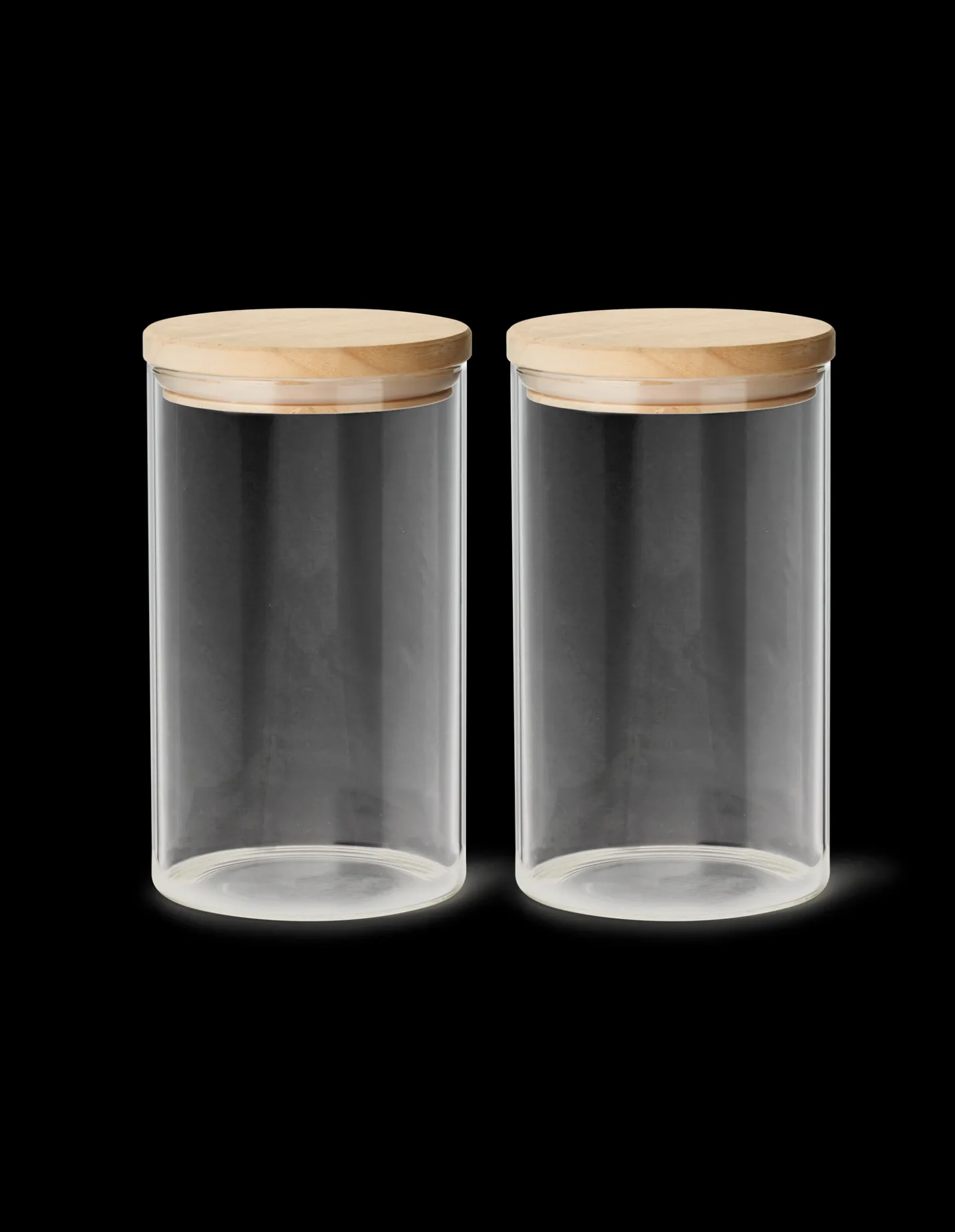 New Søstrene Grene Schweiz Aufbewahrungsgläser Mit Deckel 2er-Pack Clear