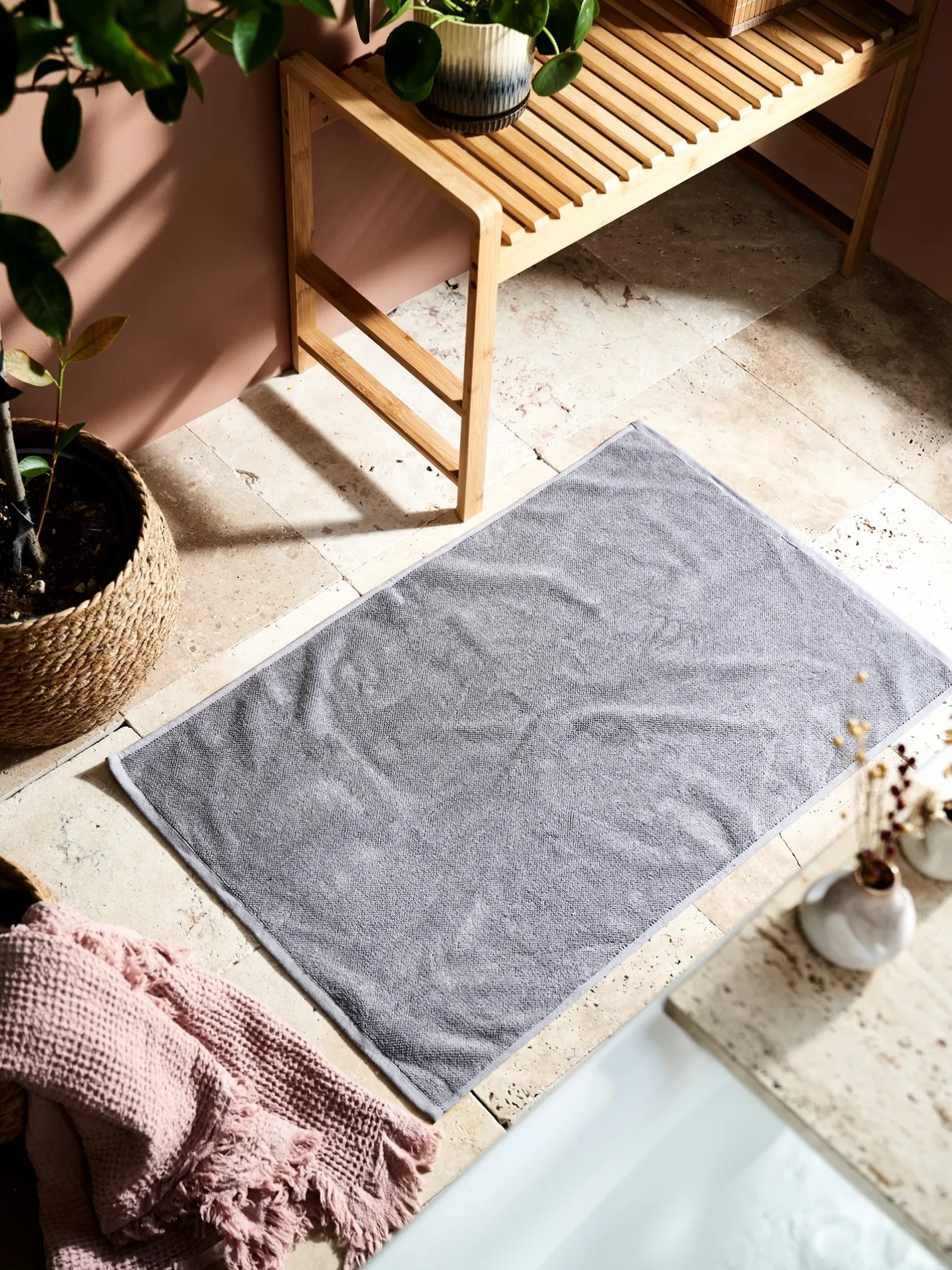 Clearance Søstrene Grene Schweiz Badematte Cool Grey