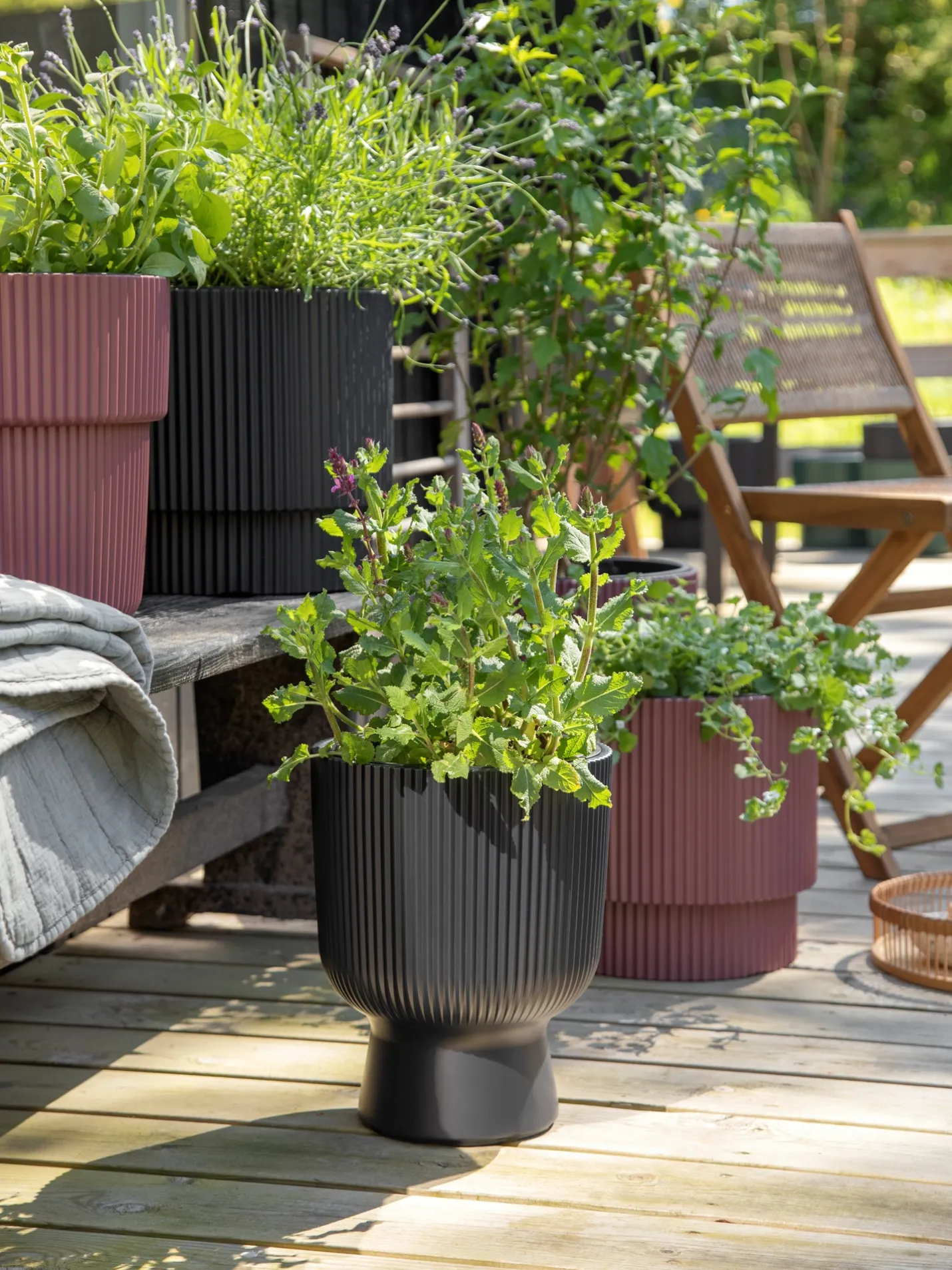 Sale Søstrene Grene Schweiz Blumentopf Milly Ø23,9 Cm Anthracite