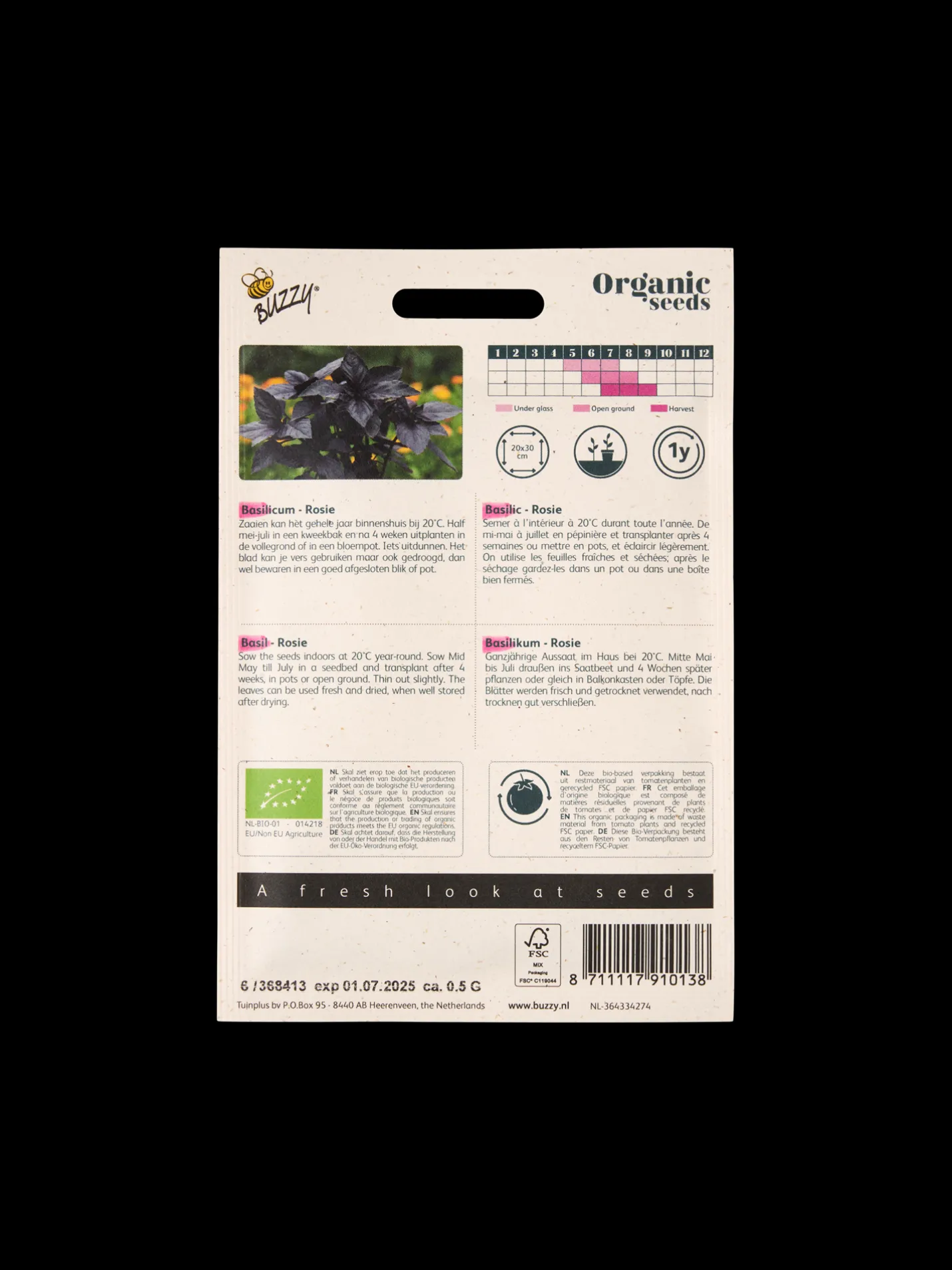New Søstrene Grene Schweiz Buzzy® Bio-Basilikum Rosie Multi