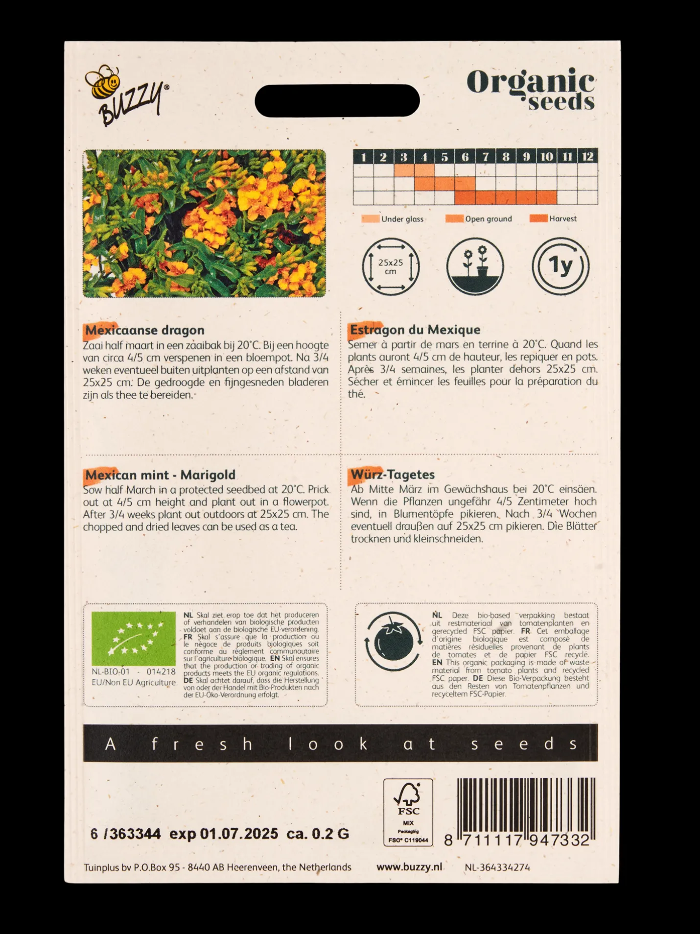 Best Søstrene Grene Schweiz Buzzy® Mexikanische Bio-Samtblume Multi