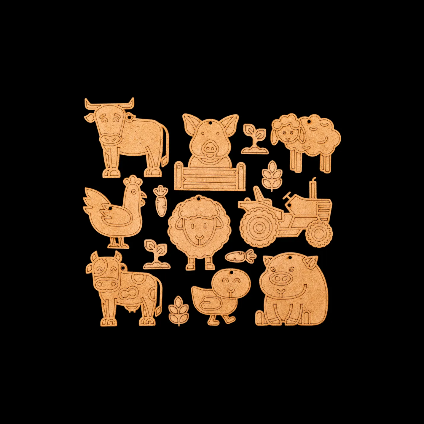Hot Søstrene Grene Schweiz DIY-Set Animal Friends Brown