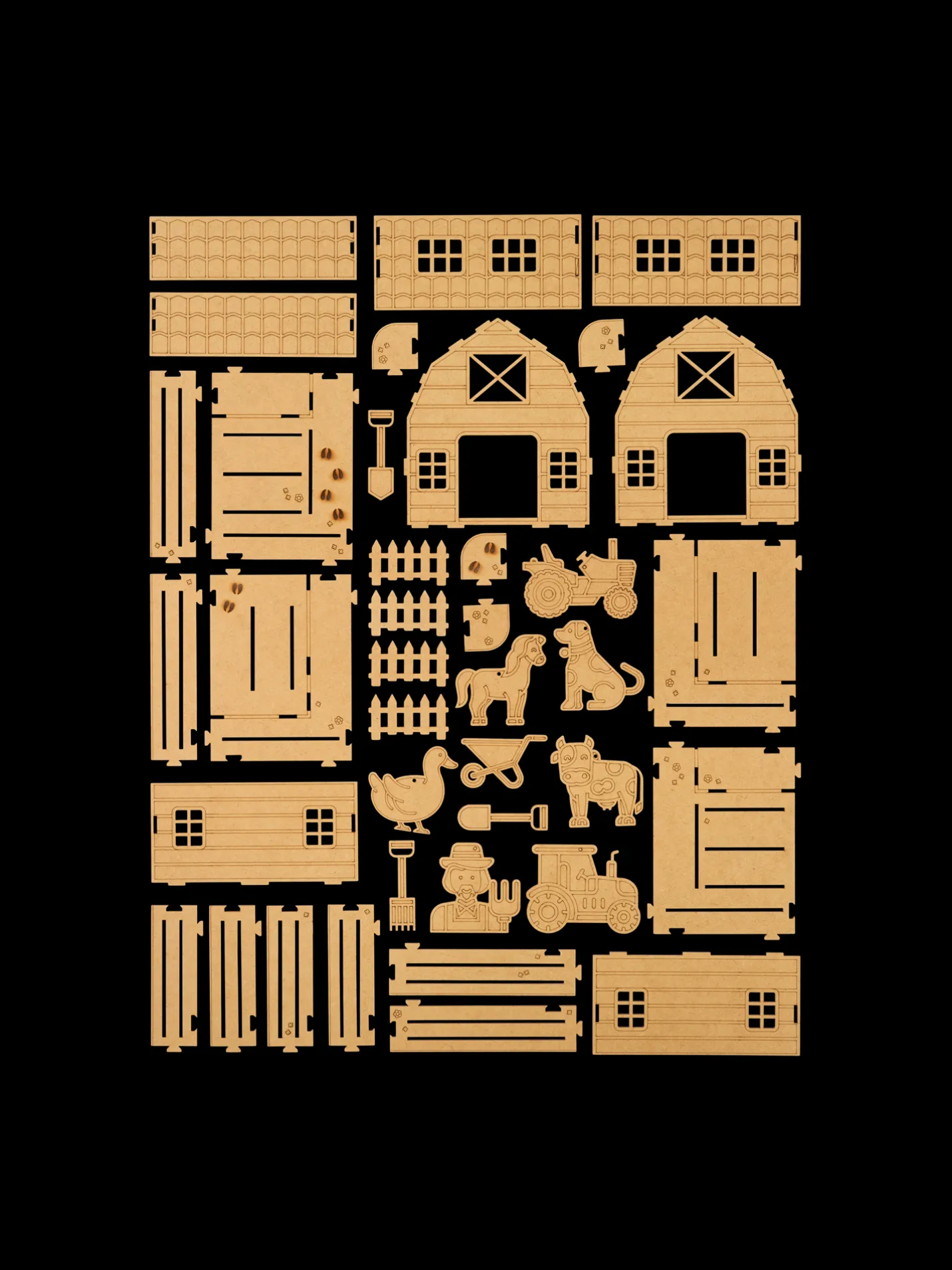 New Søstrene Grene Schweiz DIY-Set Barn Life Brown