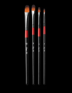 Outlet Søstrene Grene Schweiz Filbert Pinselset Black