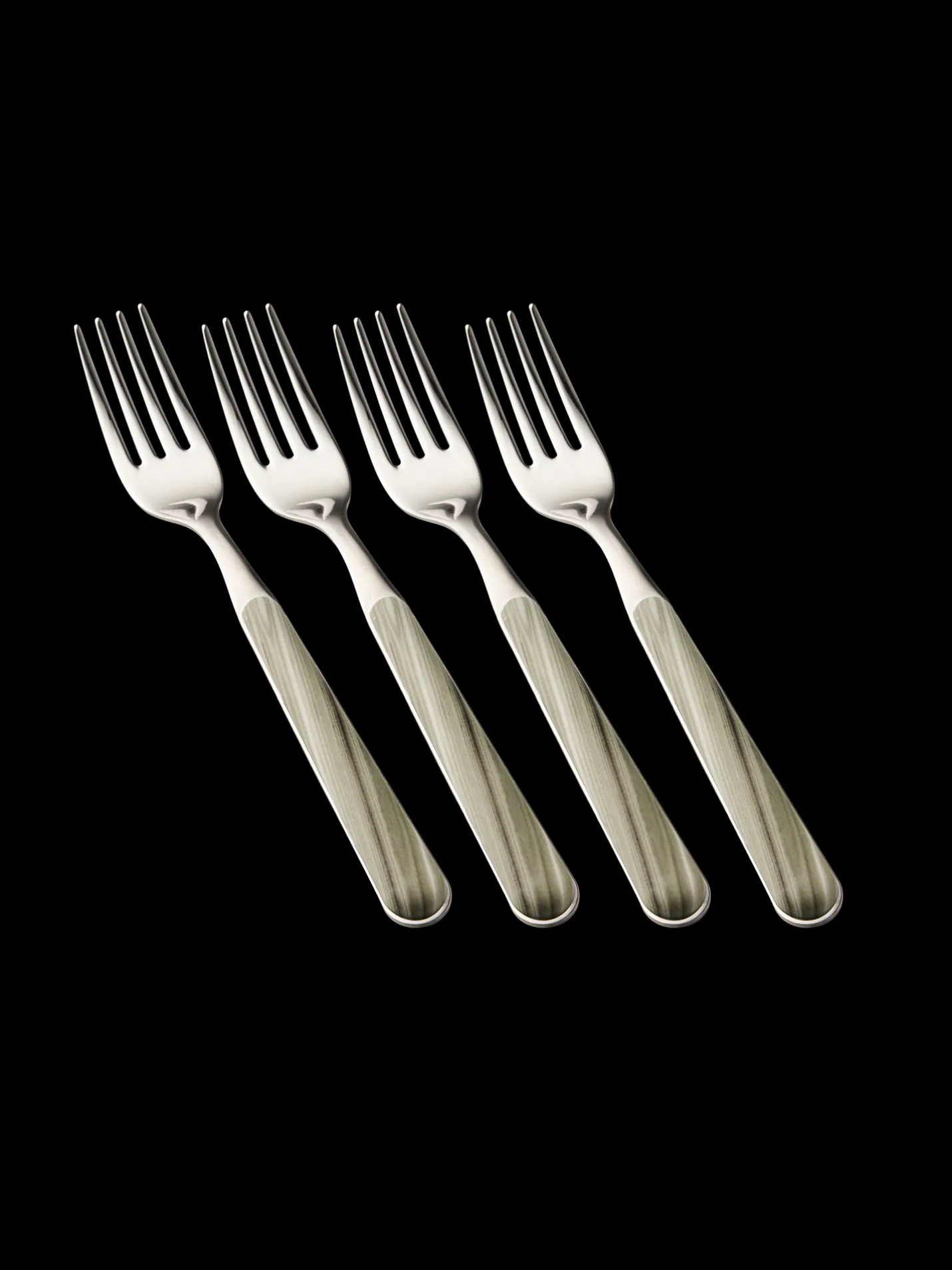 Søstrene Grene Schweiz Gabel-Set Texture Legno Milky Green