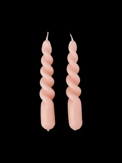 Online Søstrene Grene Schweiz Gedrehte Kerze 14 Cm 2er-Pack Coral