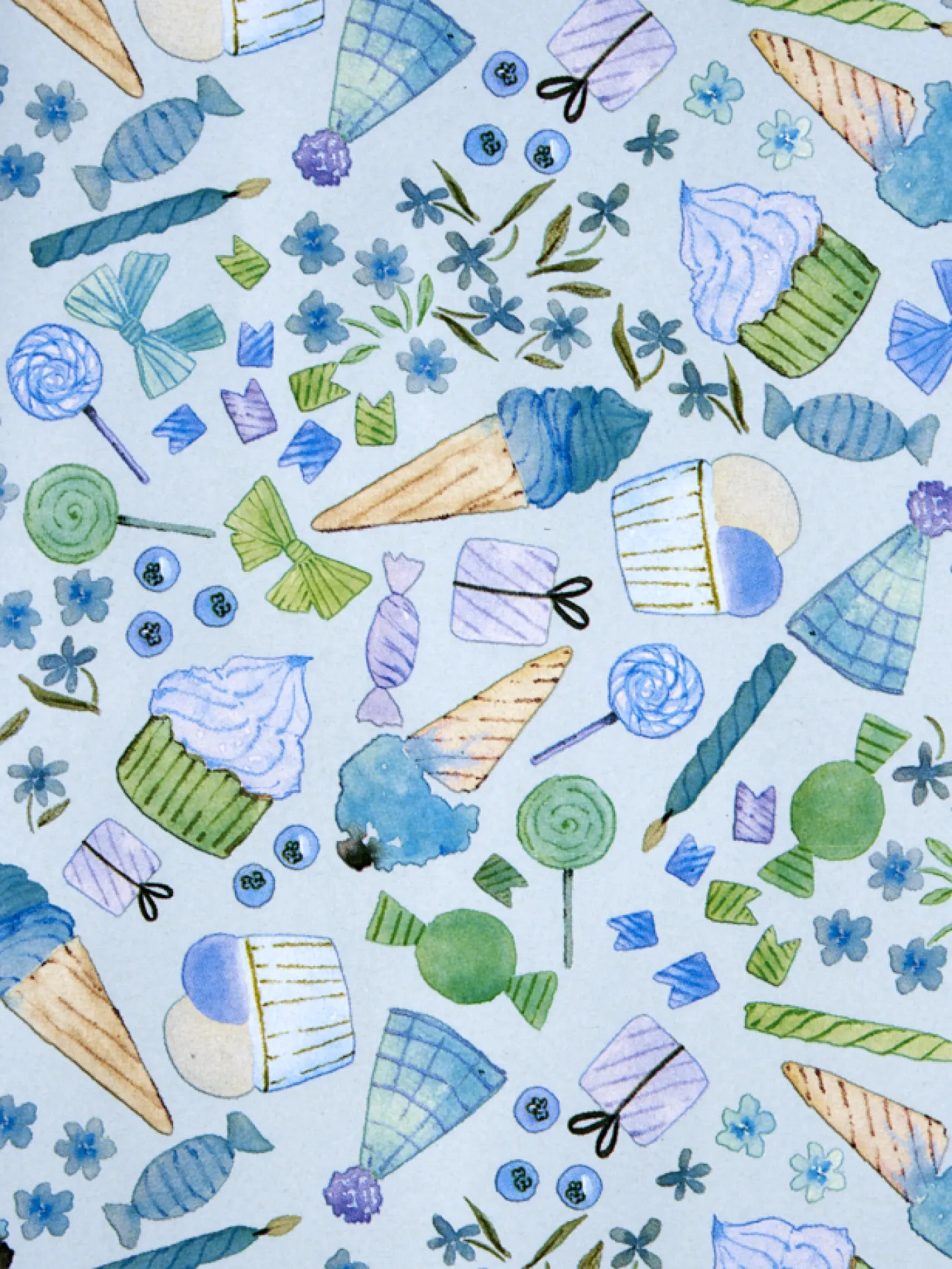 Discount Søstrene Grene Schweiz Geschenkpapier Smokey Blue