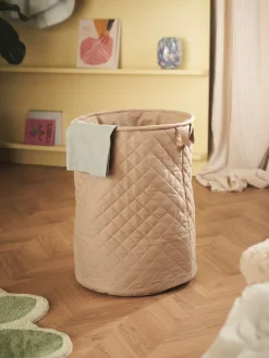 New Søstrene Grene Schweiz Gesteppter Wäschekorb Warm Grey