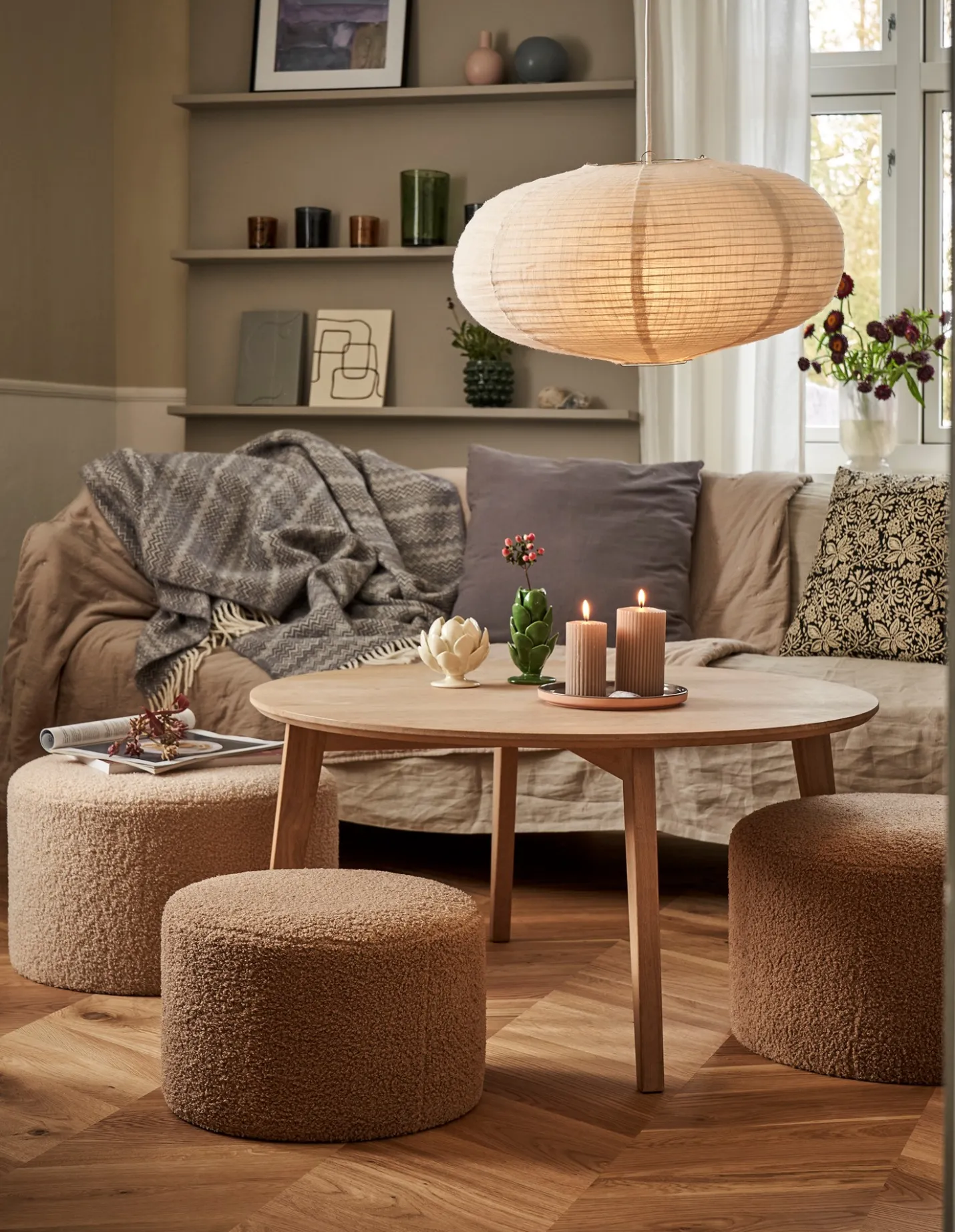 Hot Søstrene Grene Schweiz Hocker Mit Teddy-Stoff