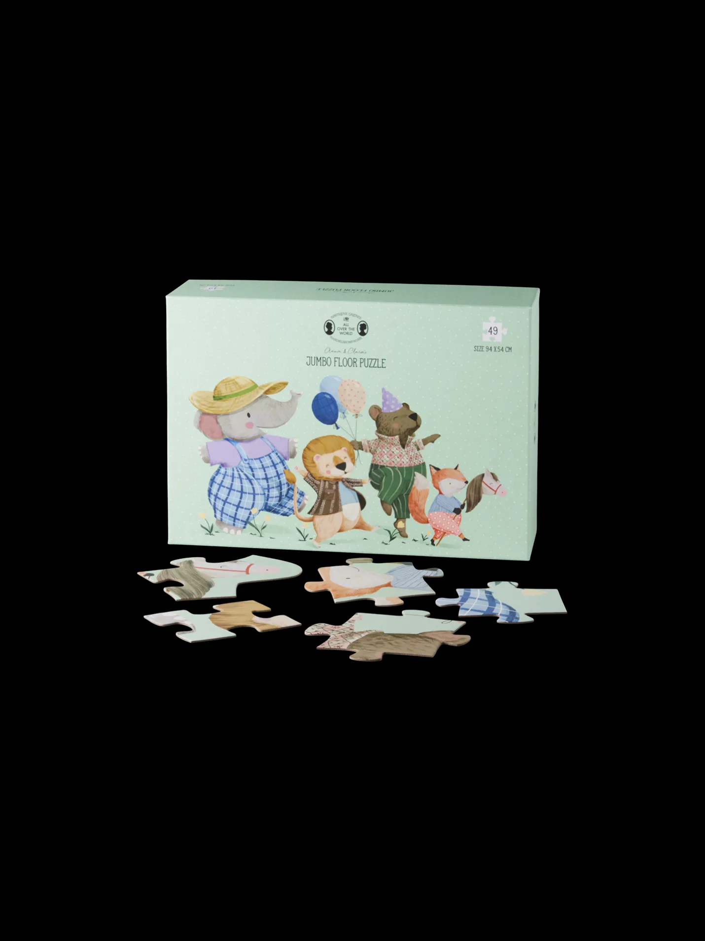 Discount Søstrene Grene Schweiz Jumbo-Puzzle 49 Teile Milky Green