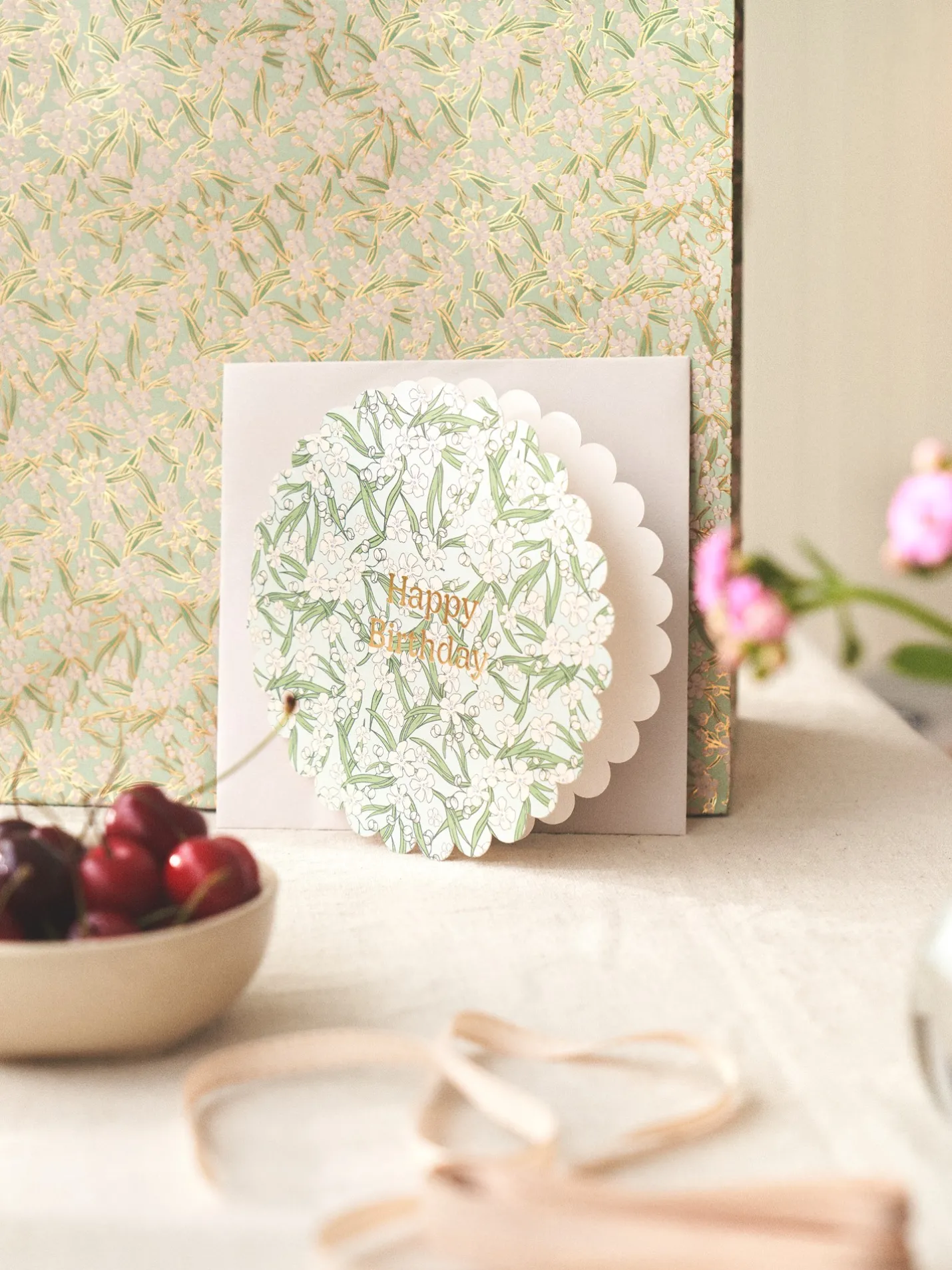Hot Søstrene Grene Schweiz Karte Mit Umschlag Dusty Green