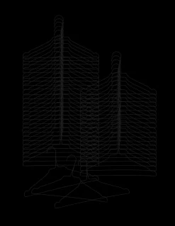 New Søstrene Grene Schweiz Kleiderbügel 50 Stck Black
