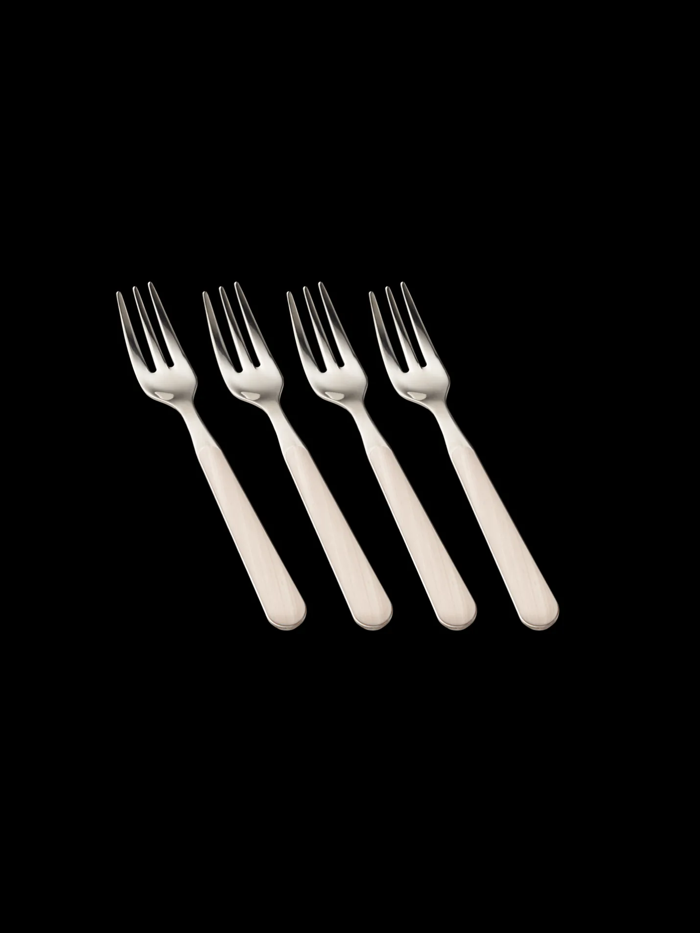 Outlet Søstrene Grene Schweiz Kuchengabel-Set Texture Legno Off White