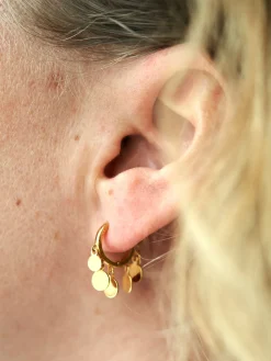 Søstrene Grene Schweiz Leaf Hoops Gold