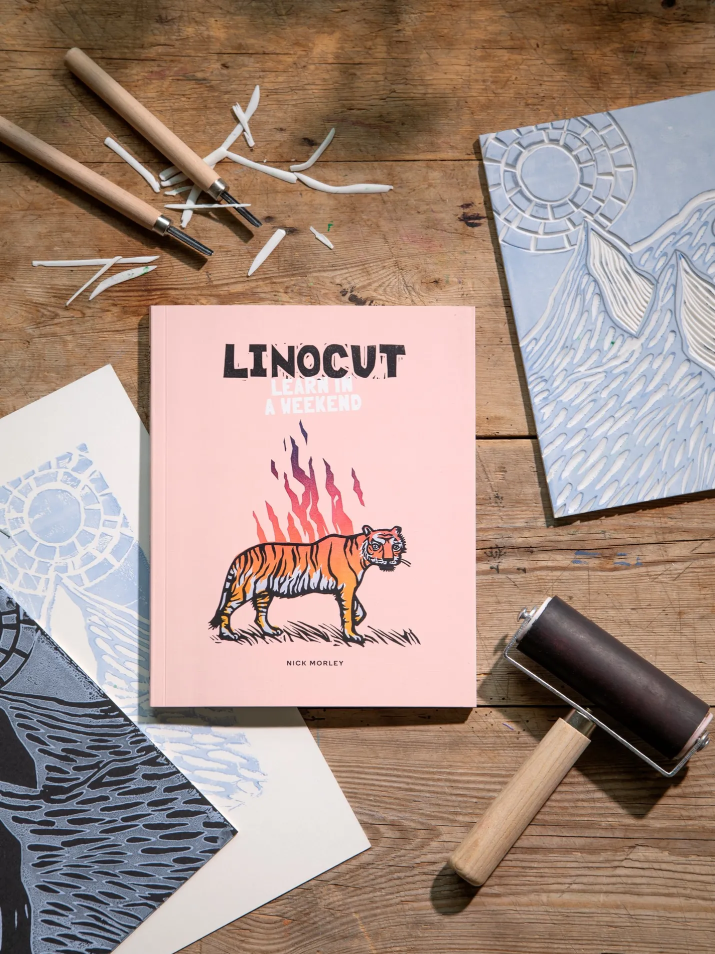 Hot Søstrene Grene Schweiz Linocut - Learn In A Weekend Peach