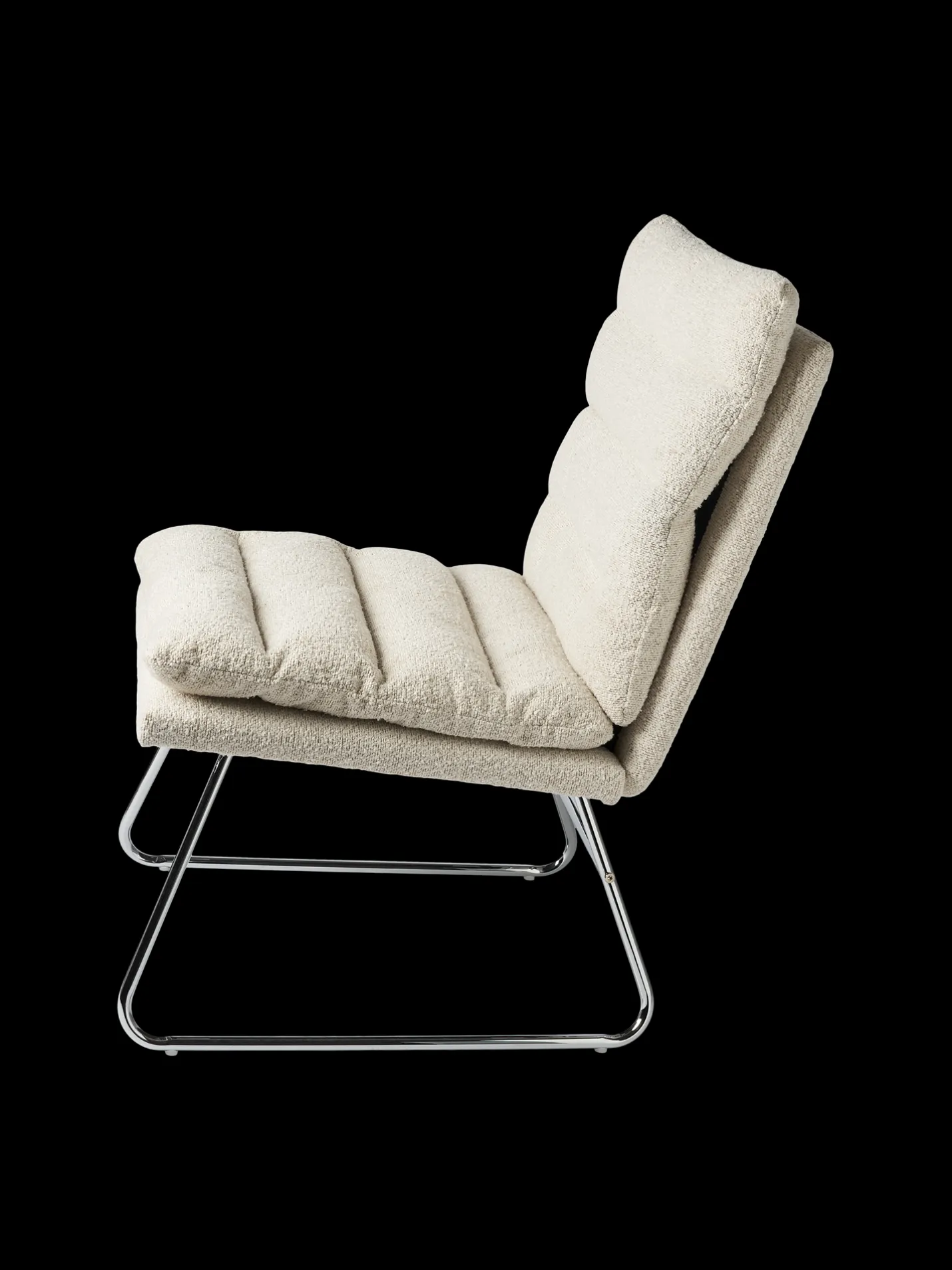 Hot Søstrene Grene Schweiz Loungesessel Mit Bouclé-Stoff Off White