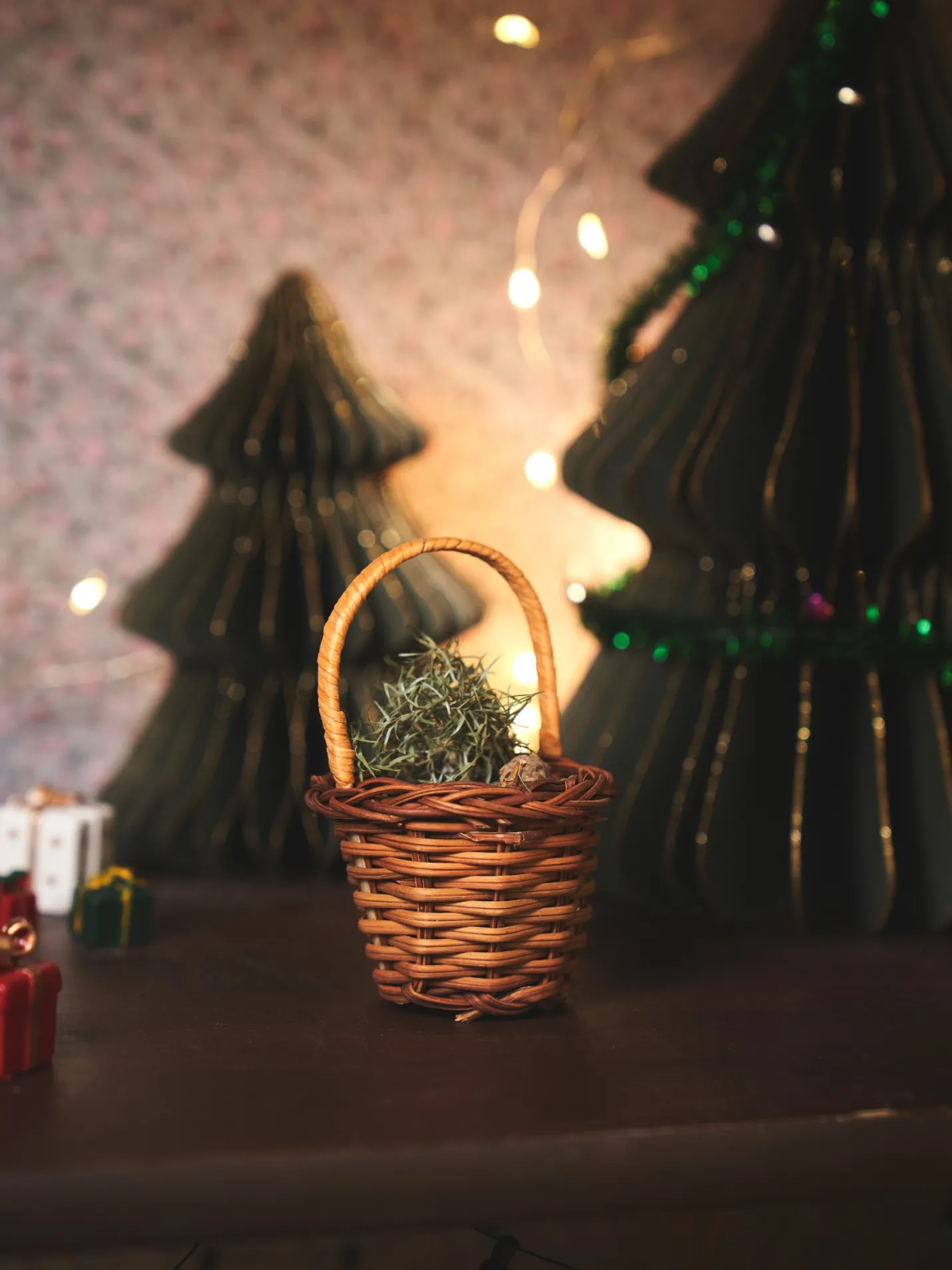 Clearance Søstrene Grene Schweiz Mini-Korb Nature