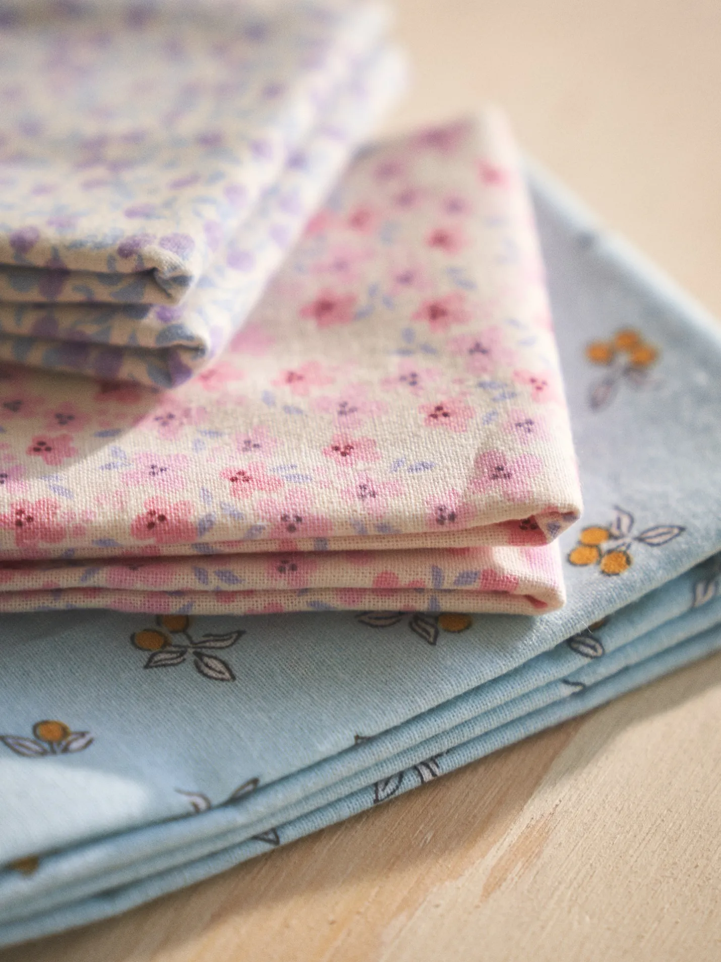 Outlet Søstrene Grene Schweiz Patchwork-Stoff Smokey Blue