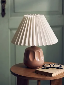 Clearance Søstrene Grene Schweiz Plissierter Lampenschirm White