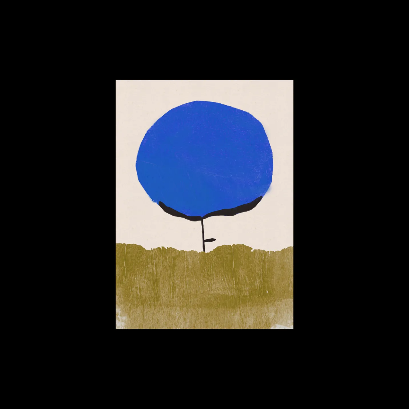 Sale Søstrene Grene Schweiz Poster Blue Flower A3 Sand