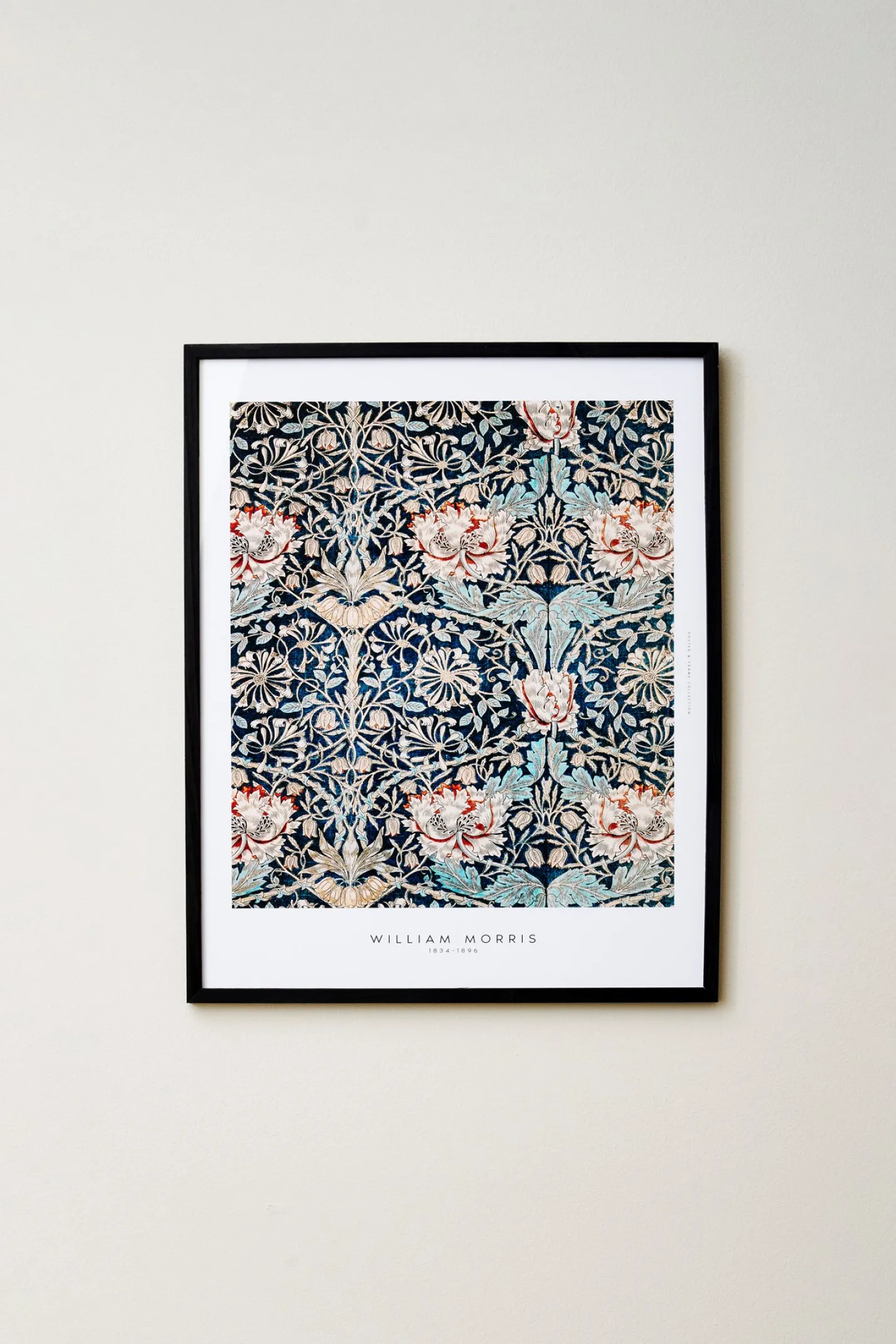 Clearance Søstrene Grene Schweiz Poster Blue Flowers 40 X 50 Milky Blue