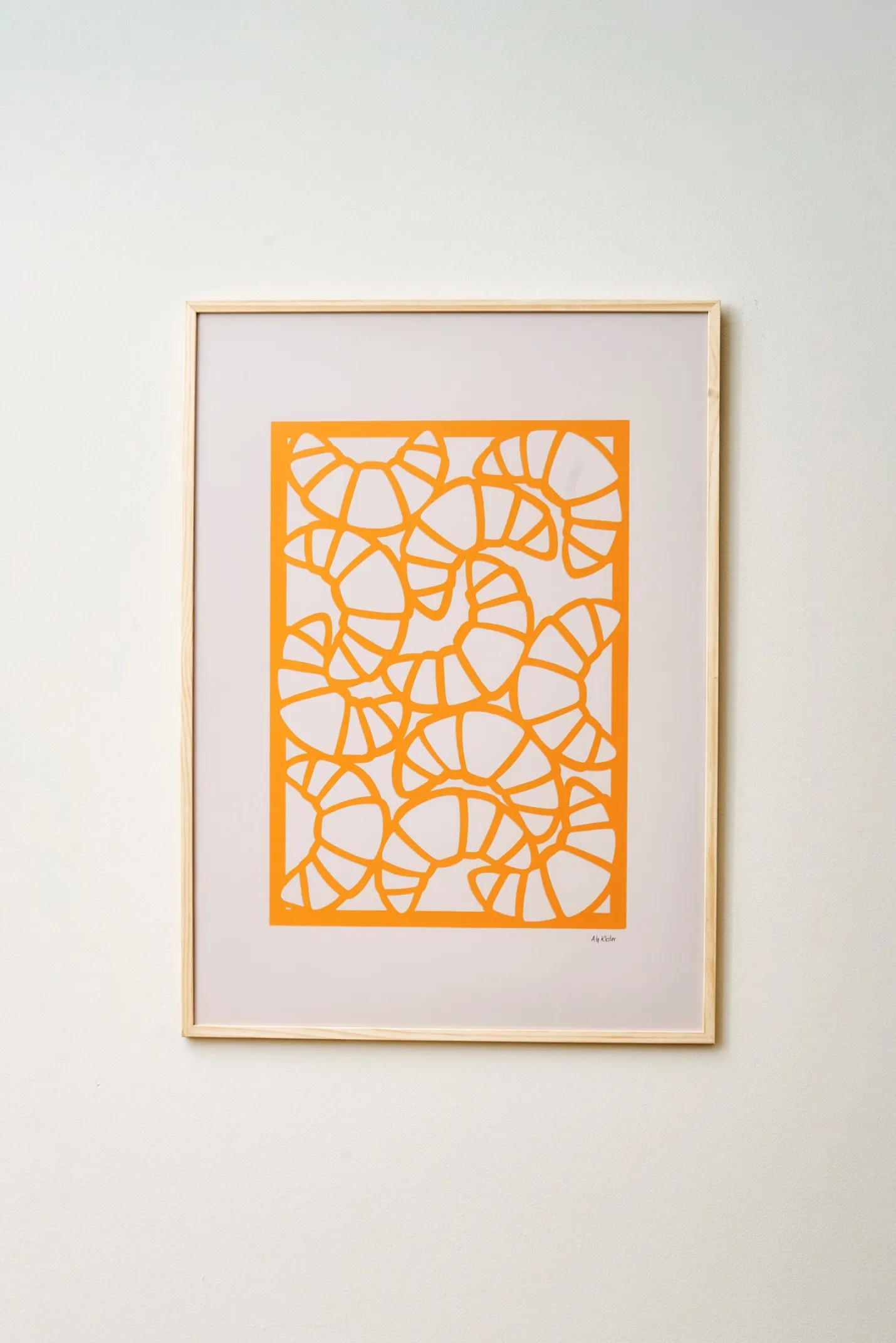 Best Søstrene Grene Schweiz Poster Croissants 50 X 70 Burned Orange