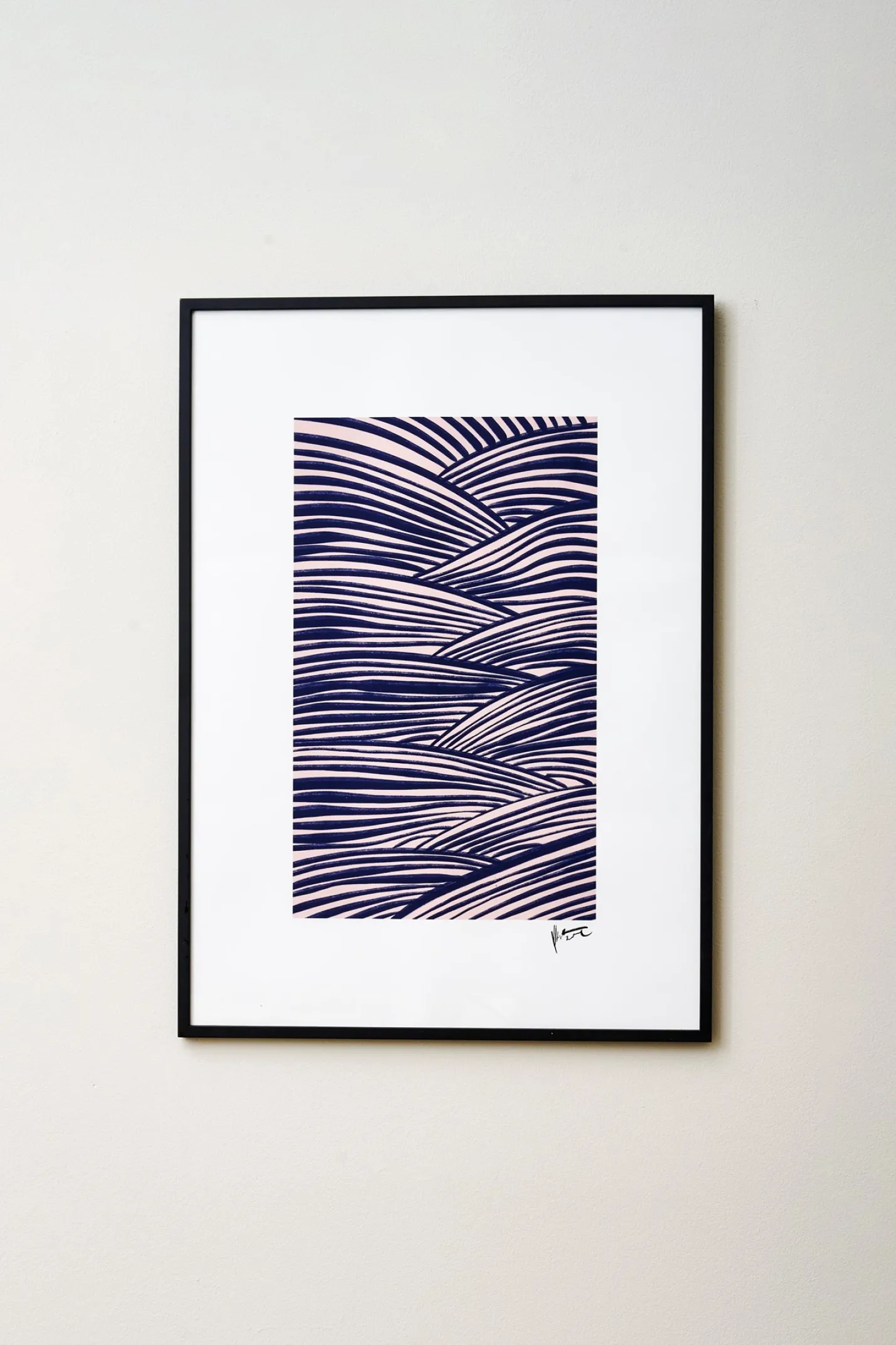 Outlet Søstrene Grene Schweiz Poster Merge 50 X 70 Azure Blue