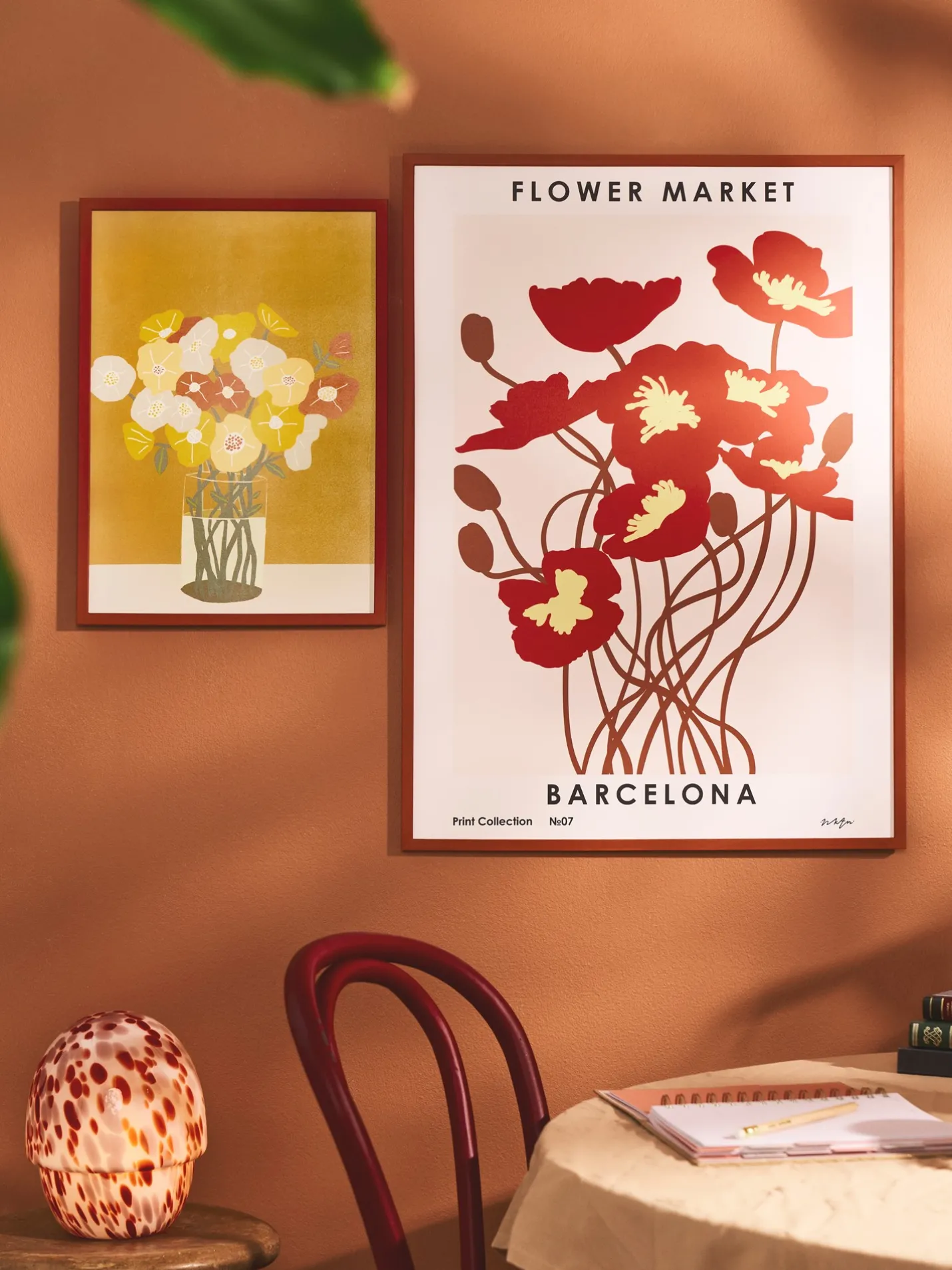 Sale Søstrene Grene Schweiz Poster Vase Of Flowers A3 Camel