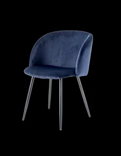 Sale Søstrene Grene Schweiz Samtstuhl Stone Blue