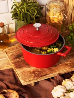 Outlet Søstrene Grene Schweiz Schmortopf Mit Deckel 2,5 L Tomato Red