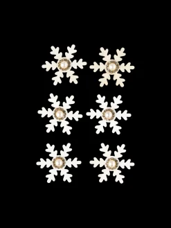 Discount Søstrene Grene Schweiz Schneeflocken-Aufkleber White