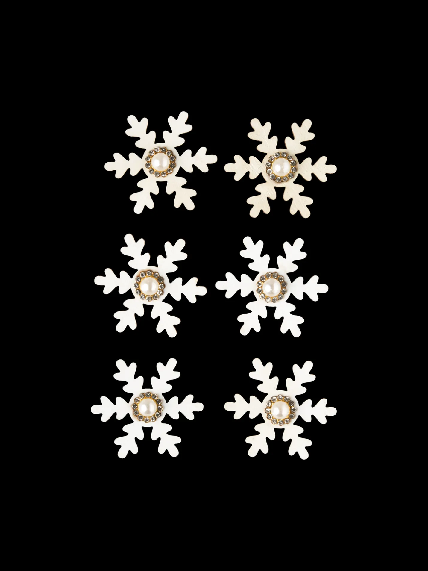Discount Søstrene Grene Schweiz Schneeflocken-Aufkleber White