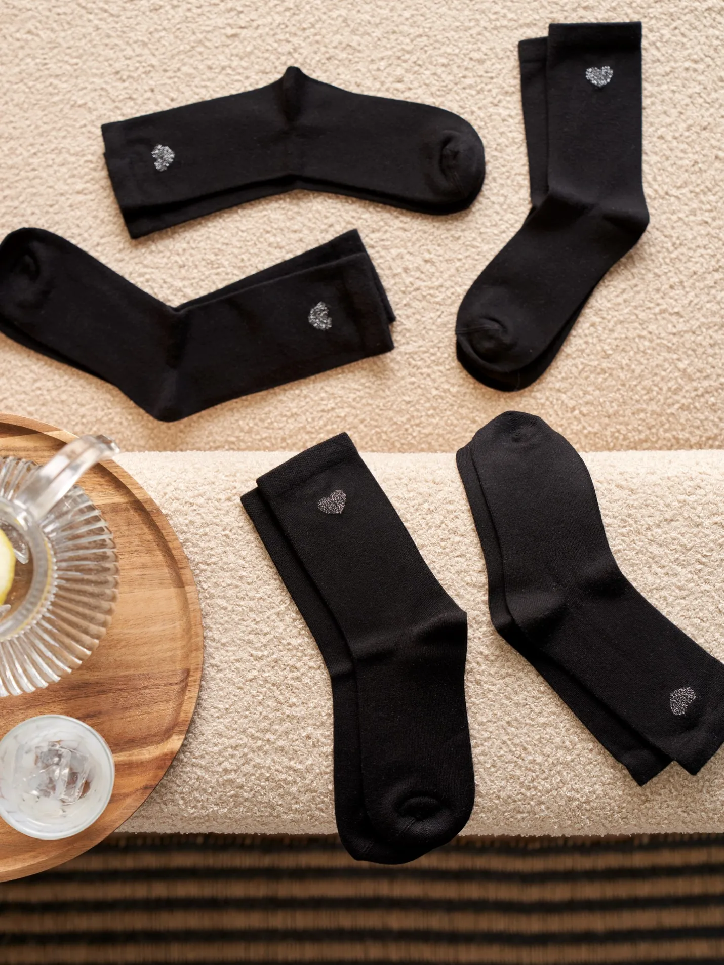 Online Søstrene Grene Schweiz Socken 5er-Pack 39/41 Black