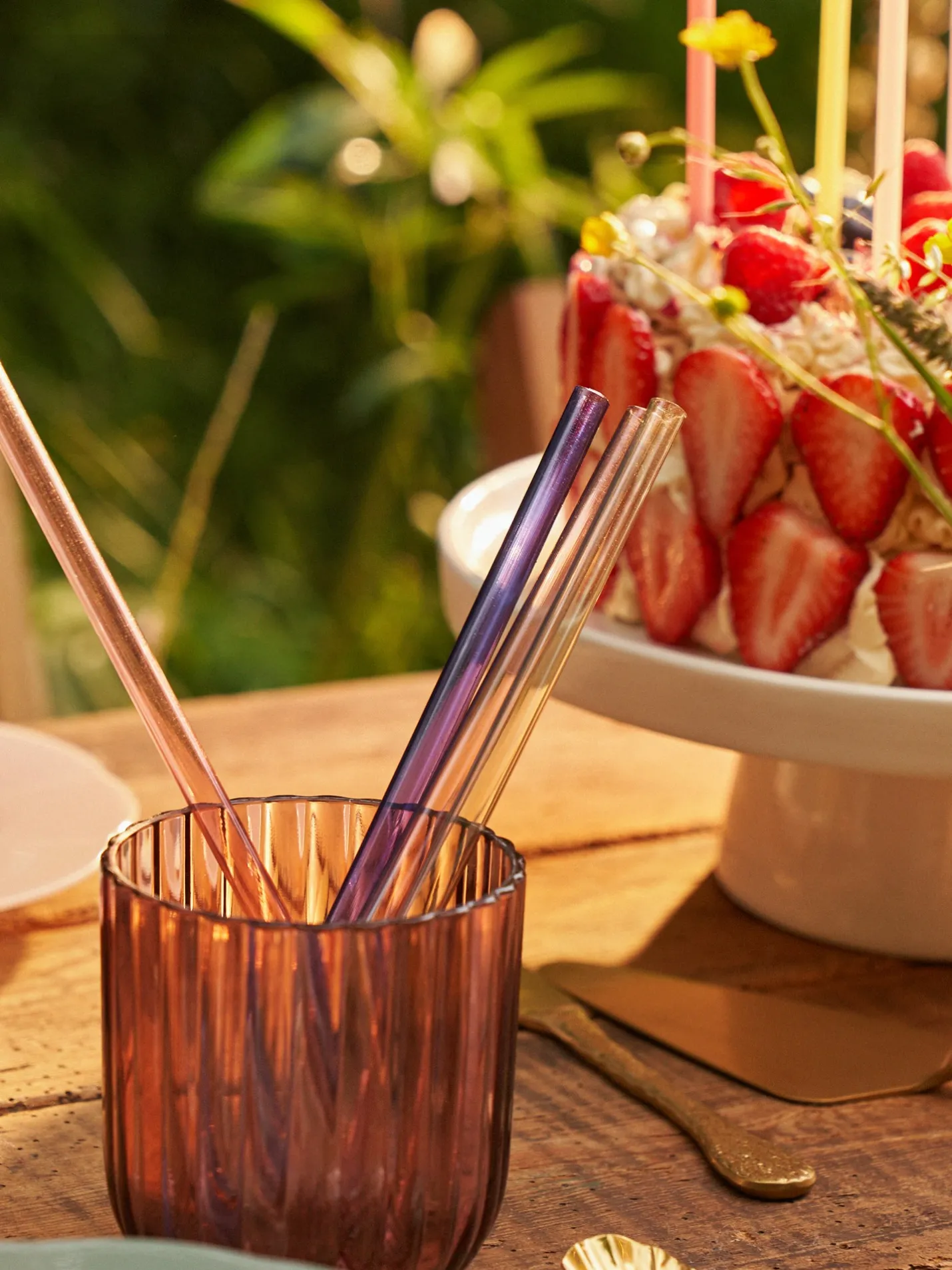 Clearance Søstrene Grene Schweiz Strohhalme Aus Glas Multi
