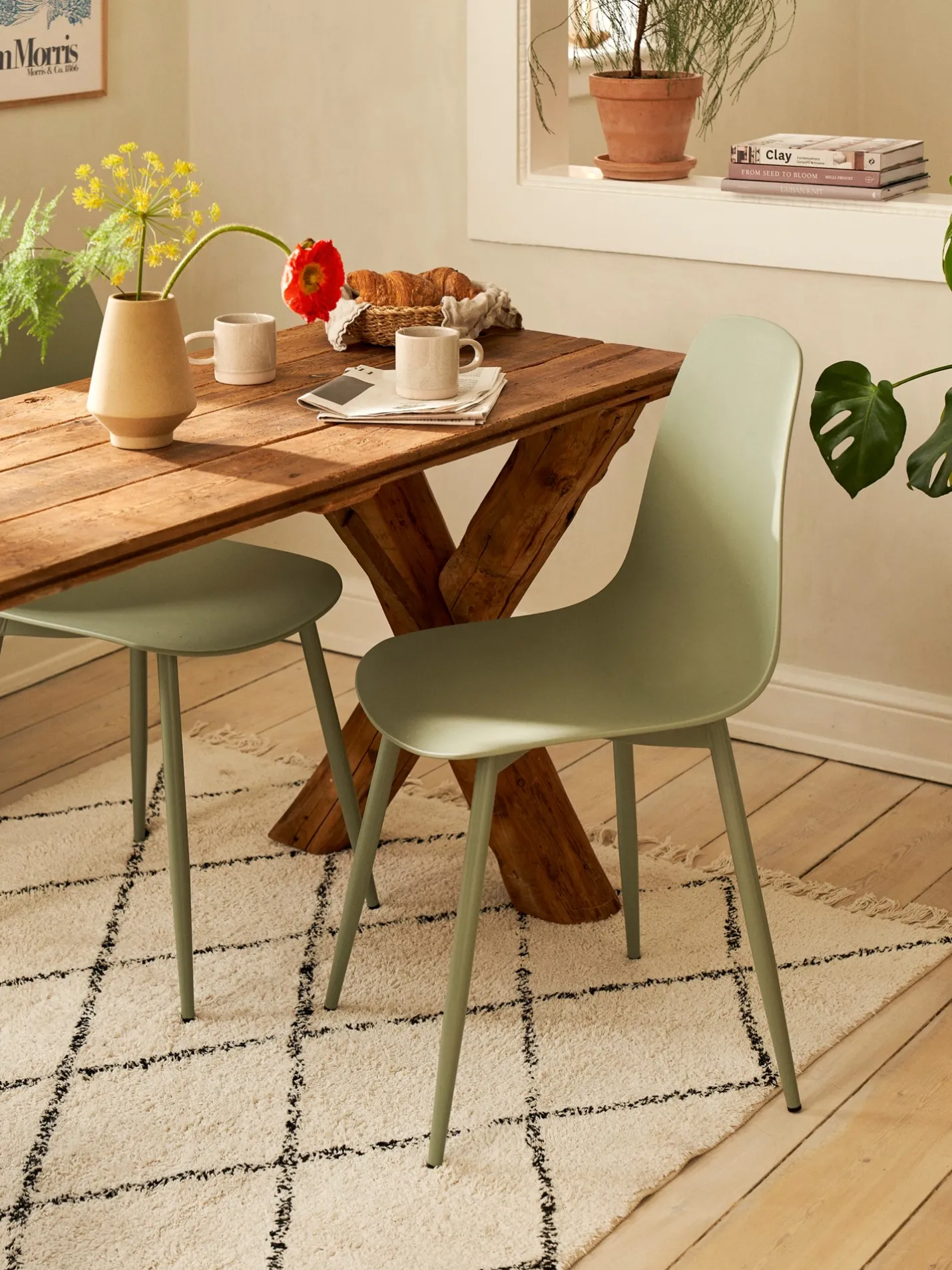 Søstrene Grene Schweiz Stuhl 2er-Pack Moss Green