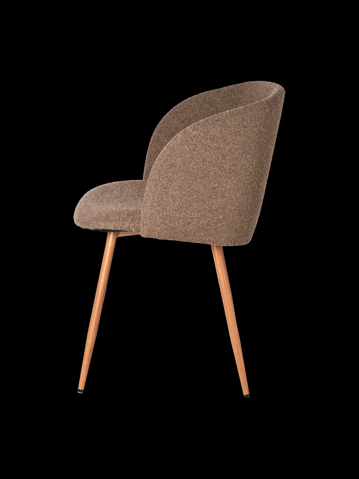 New Søstrene Grene Schweiz Stuhl Mit Bouclé-Stoff Brown