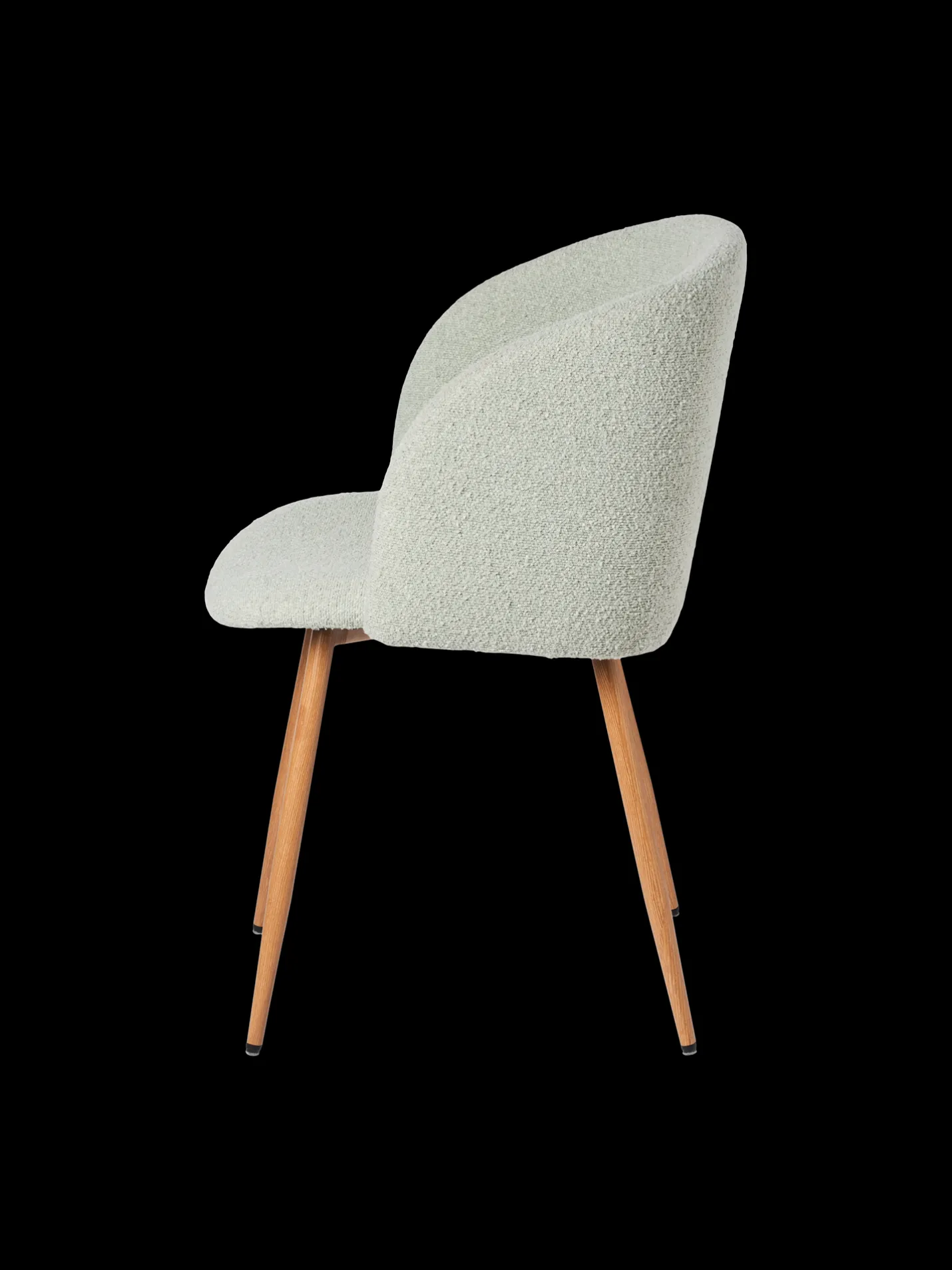 Online Søstrene Grene Schweiz Stuhl Mit Bouclé-Stoff Light Green