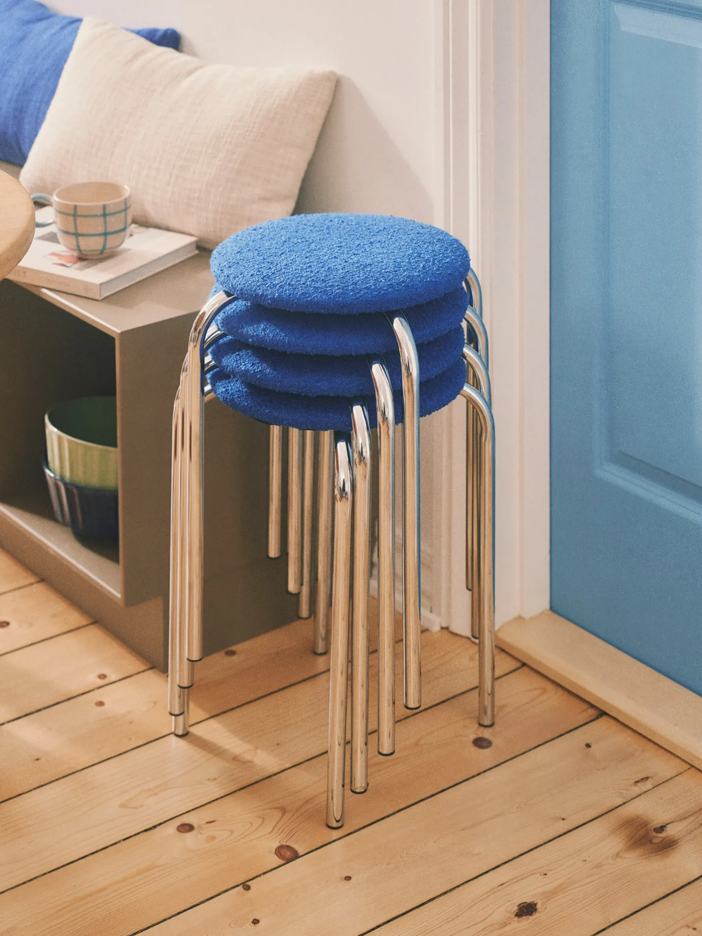 Best Søstrene Grene Schweiz Stuhl Mit Bouclé-Stoff