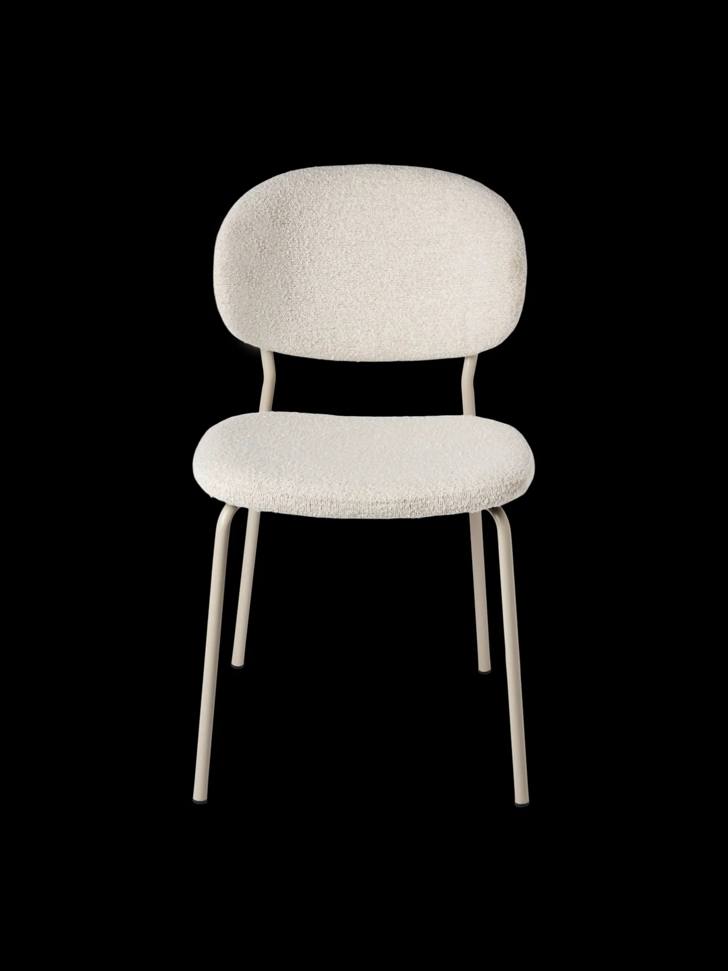 Online Søstrene Grene Schweiz Stuhl Mit Bouclé-Stoff 2er-Pack Off White