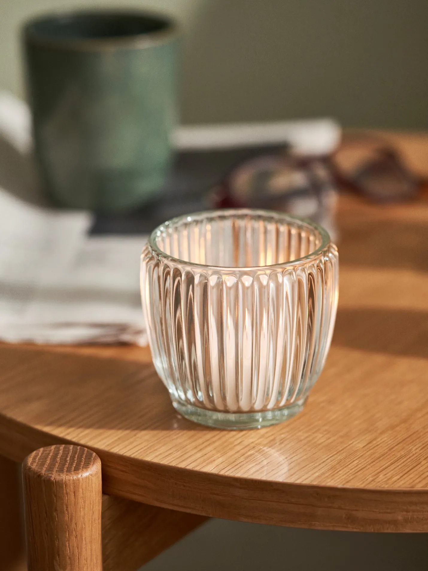 New Søstrene Grene Schweiz Teelichthalter Clear
