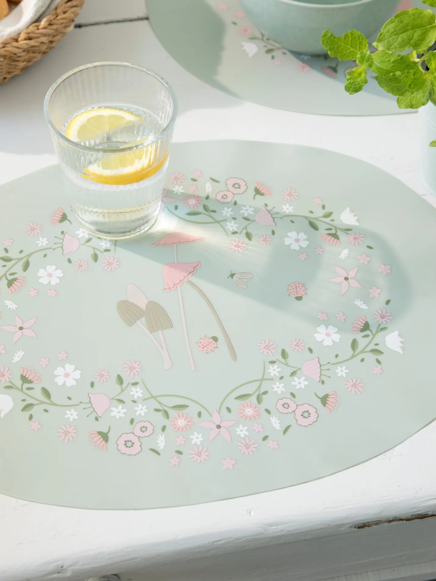 Best Søstrene Grene Schweiz Tischset Dusty Green