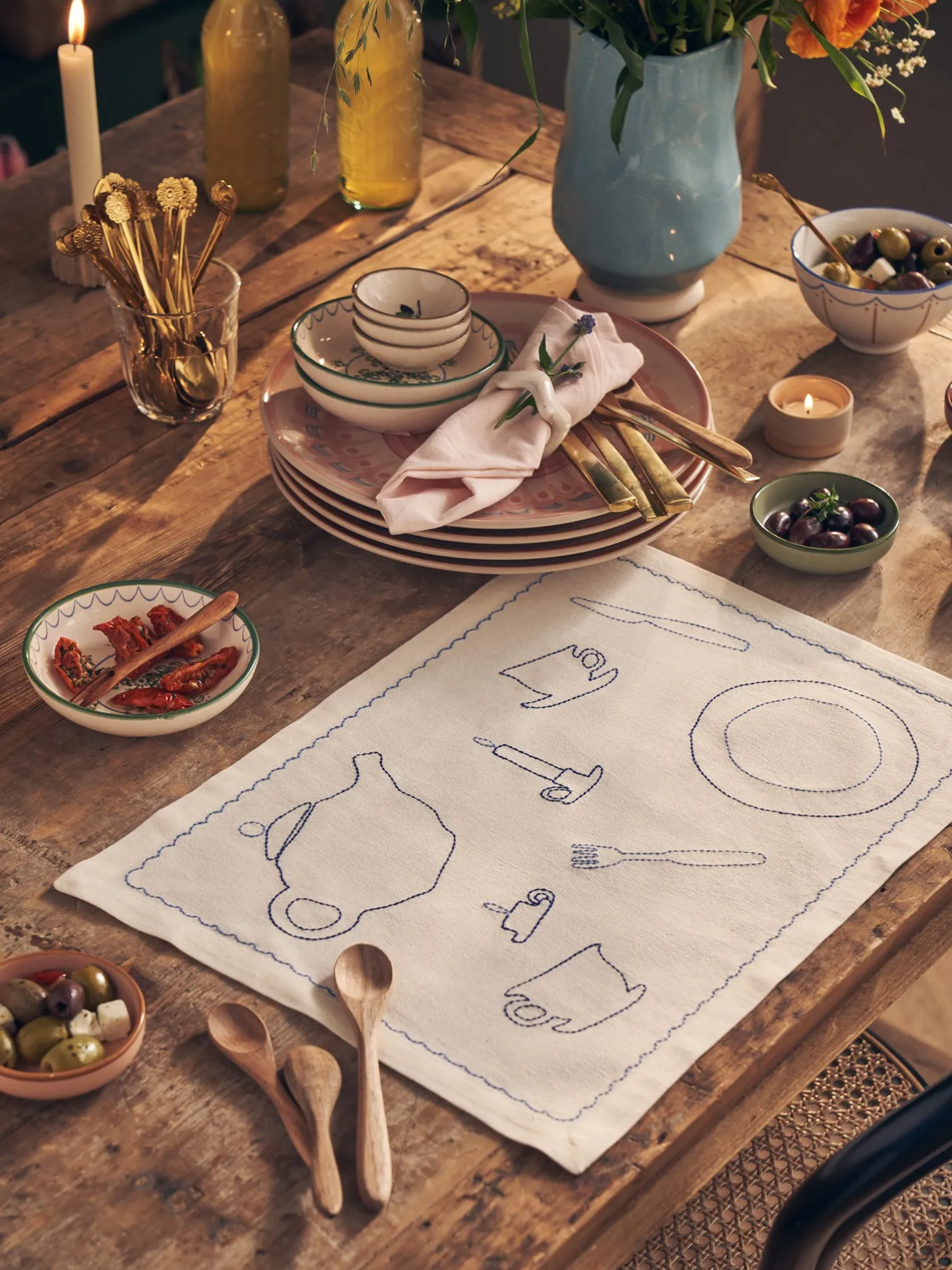 New Søstrene Grene Schweiz Tischset Off White