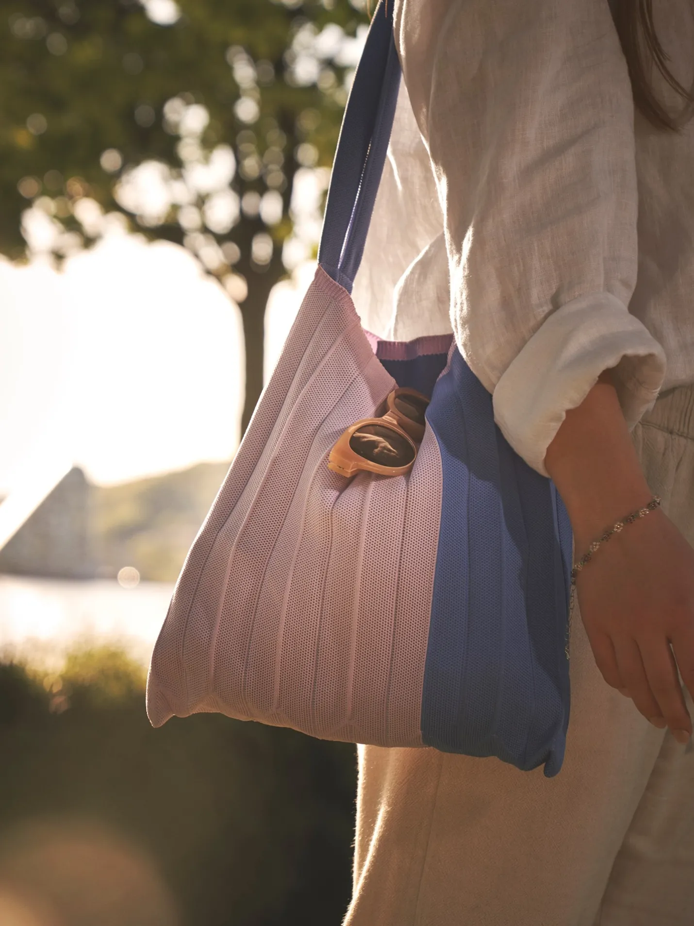 Sale Søstrene Grene Schweiz Tragetasche Mit Plissee Lilac
