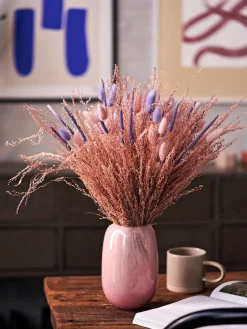 Clearance Søstrene Grene Schweiz Trockenblumen Rosa Klein Cherry Red
