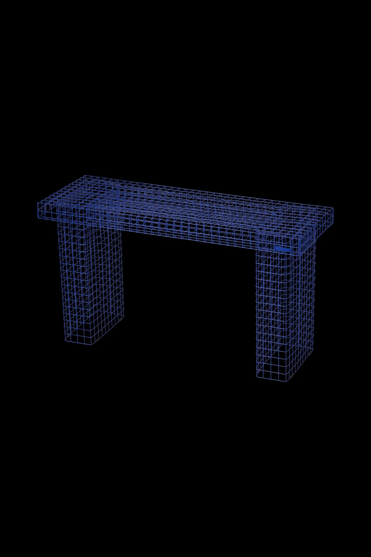 Outlet Søstrene Grene Schweiz WIRE BENCH Bank Navy